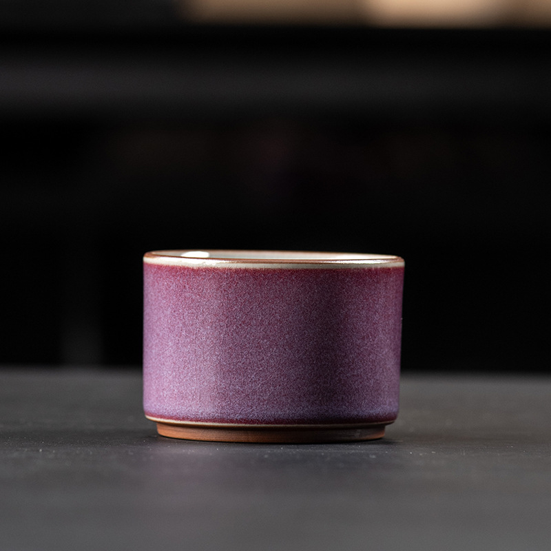 Set de ceai Jian Zhan Junyao purpuriu, ceramică de înaltă calitate, cu gaiwan, ceașcă de degustare și Gongdao