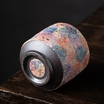 Ceașcă de ceai din ceramică arsă la cuptor cu lemn, pentru utilizare personală, cadou creativ pentru ceai