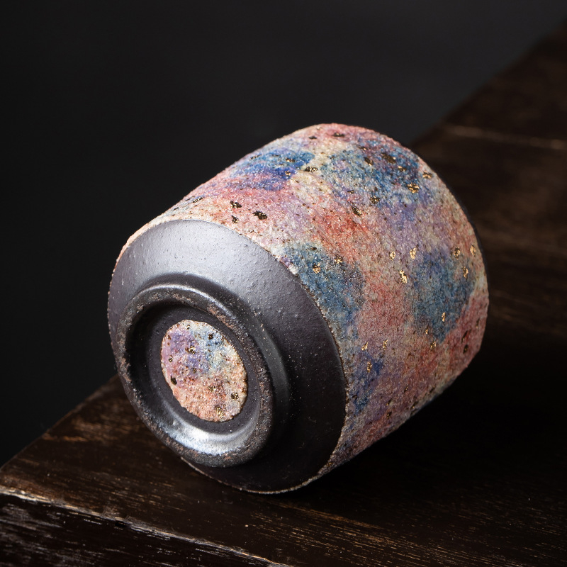 Ceașcă de ceai din ceramică arsă la cuptor cu lemn, pentru utilizare personală, cadou creativ pentru ceai
