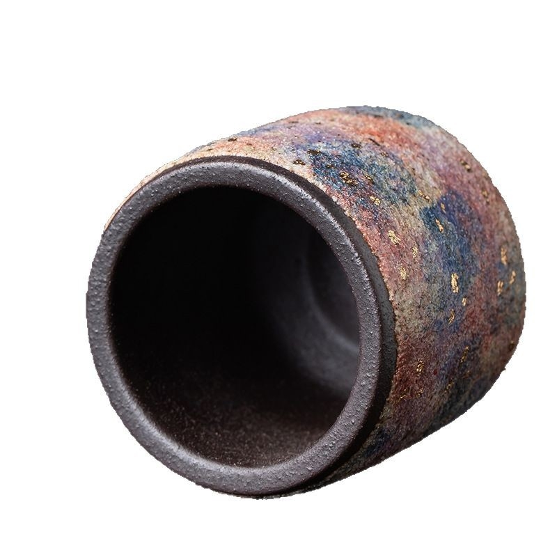 Ceașcă de ceai din ceramică arsă la cuptor cu lemn, pentru utilizare personală, cadou creativ pentru ceai