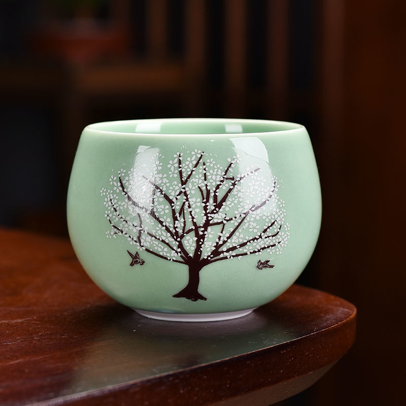 Ceașcă de ceai ceramică termochromică, design Dragon Egg, stil Gongfu, pentru uz casnic