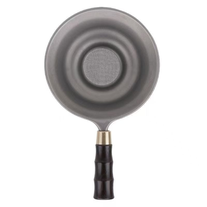 Ceainic din titan pur cu filtru pentru frunze de ceai, utilizare casnică, filtru din plasă, stil retro simplu pentru ceremonia ceaiului