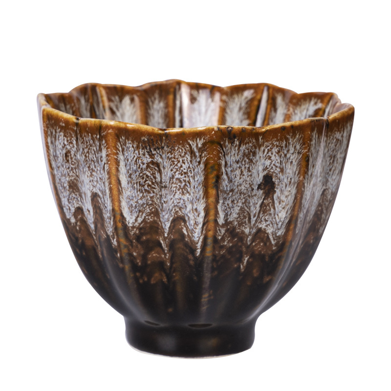 Set de cești de ceai ceramic cu formă specială, cinci elemente, ceașcă individuală, porțelan alb, stil minimalist modern, cadou elegant