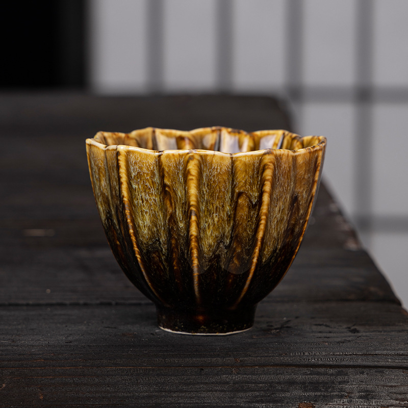 Set de cești de ceai ceramic cu formă specială, cinci elemente, ceașcă individuală, porțelan alb, stil minimalist modern, cadou elegant
