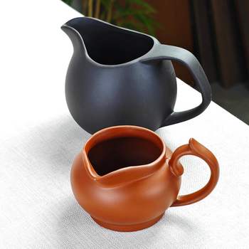 Set Gongfu de ceai din argilă mov cu ceașcă de echilibru, tavă de ceai și divizor de ceai
