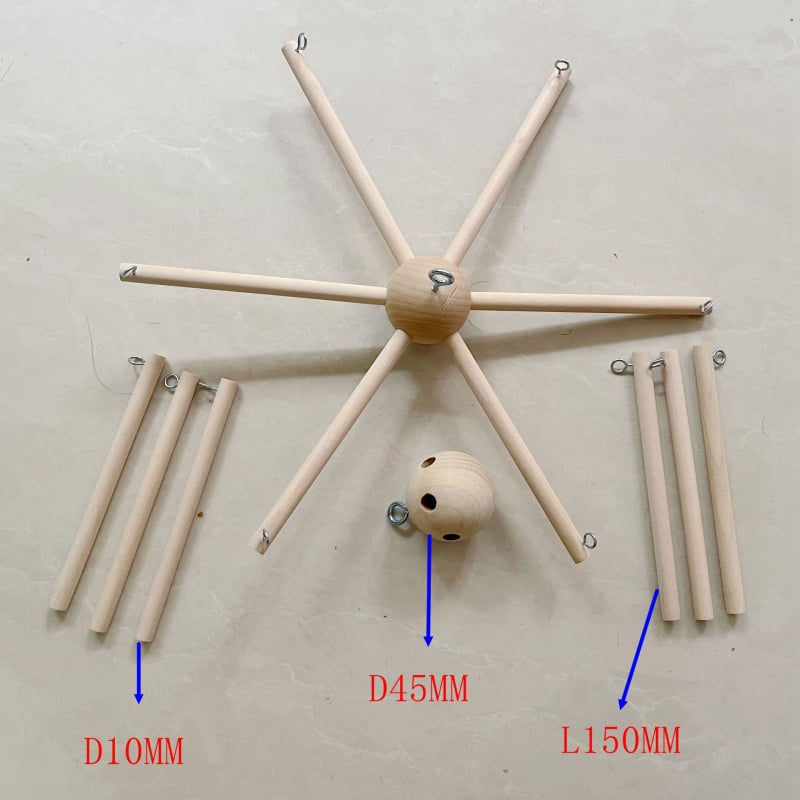 Stalak od bambusa za zvončiće na vjetar s bambusnim prstenom – DIY za djecu