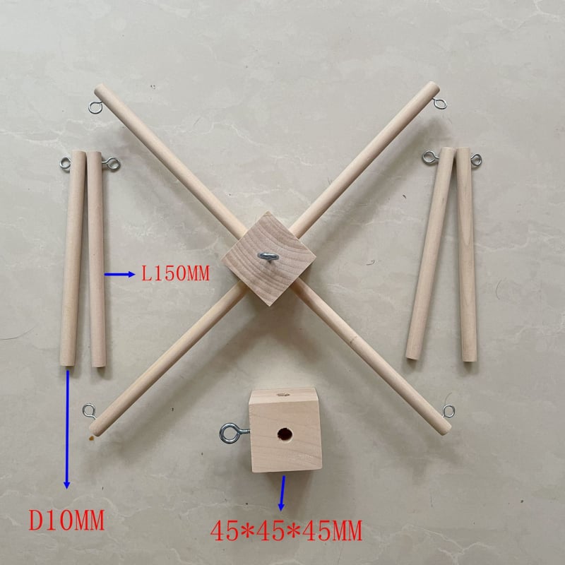 Stalak od bambusa za zvončiće na vjetar s bambusnim prstenom – DIY za djecu
