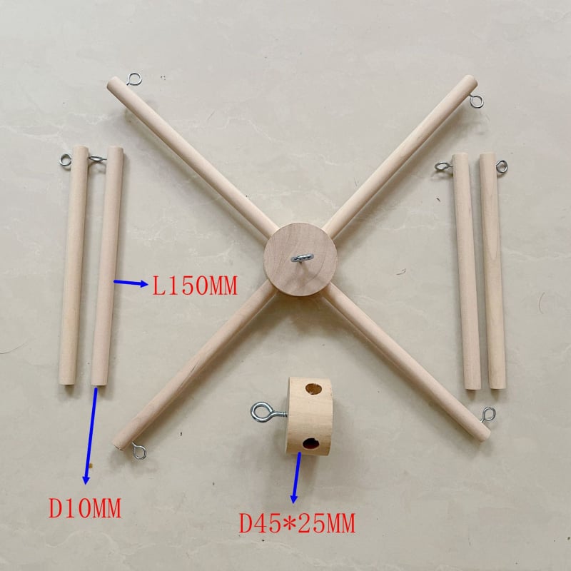 Stalak od bambusa za zvončiće na vjetar s bambusnim prstenom – DIY za djecu