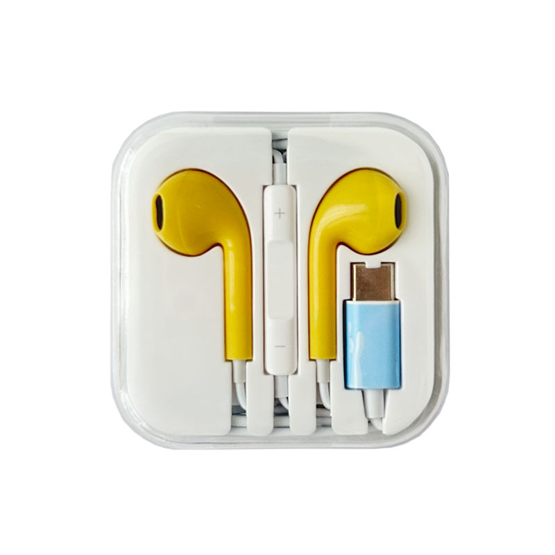 Színes USB-C vezetékes fülhallgató digitális dekódolással, kompatibilis Apple 16/15, Huawei, Oppo, Xiaomi és Vivo eszközökkel