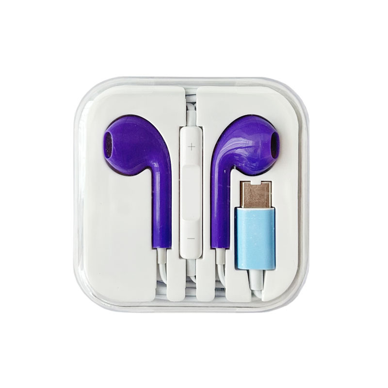 Színes USB-C vezetékes fülhallgató digitális dekódolással, kompatibilis Apple 16/15, Huawei, Oppo, Xiaomi és Vivo eszközökkel