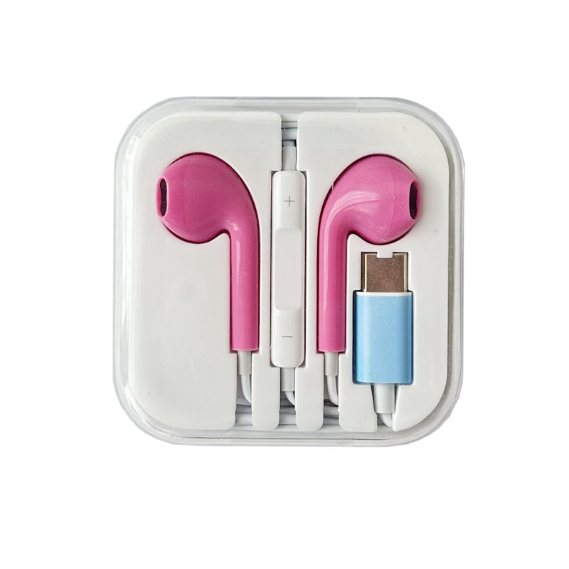 Színes USB-C vezetékes fülhallgató digitális dekódolással, kompatibilis Apple 16/15, Huawei, Oppo, Xiaomi és Vivo eszközökkel