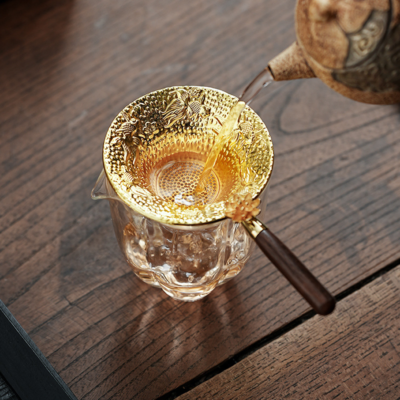 Filtru de ceai din oțel inoxidabil și separator pentru ceremonia Gongfu – accesorii pentru ceai și set de ceai