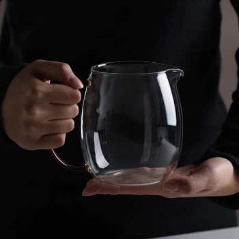 Set de ceai cu sticlă borosilicată, capacitate mare, rezistent la temperaturi înalte, pentru camping în aer liber