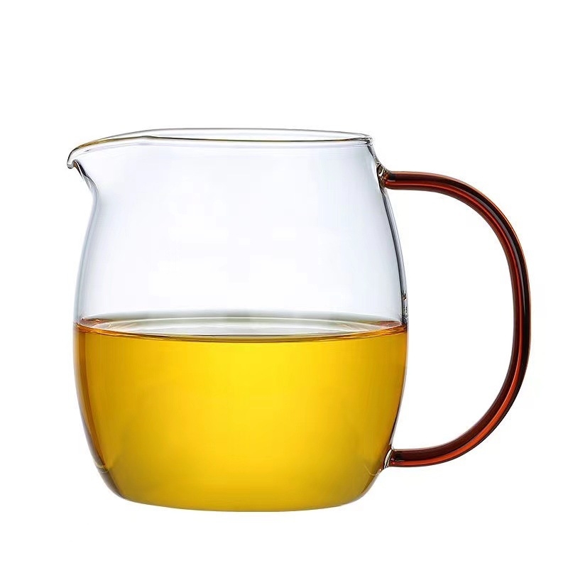 Set de ceai cu sticlă borosilicată, capacitate mare, rezistent la temperaturi înalte, pentru camping în aer liber