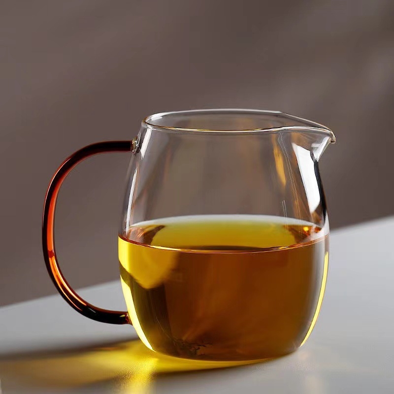 Set de ceai cu sticlă borosilicată, capacitate mare, rezistent la temperaturi înalte, pentru camping în aer liber