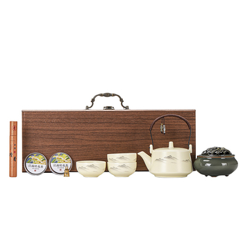 Set de ceai ceramic inspirat de Forbidden City – Cadou pentru vârstnici și profesori, elegant și practic, cadou corporativ