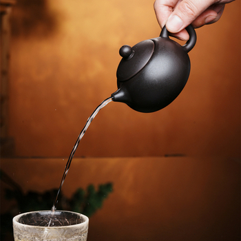 Ceainic cu capacitate mică Yixing din lut purpuriu, pentru uz casnic, set Gongfu de ceai