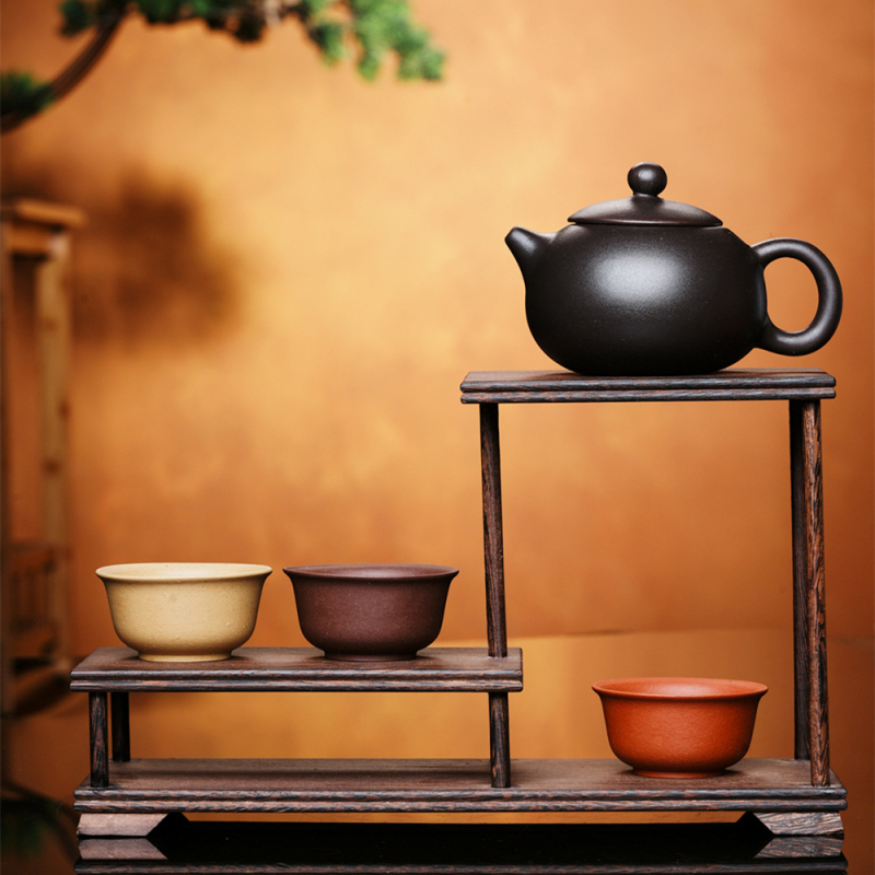 Ceainic cu capacitate mică Yixing din lut purpuriu, pentru uz casnic, set Gongfu de ceai