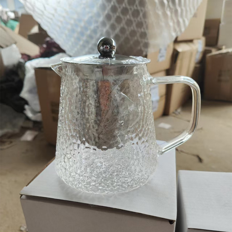 Ceainic din sticlă rezistent la temperaturi înalte pentru uz casnic, cu filtru pentru ceai de plante