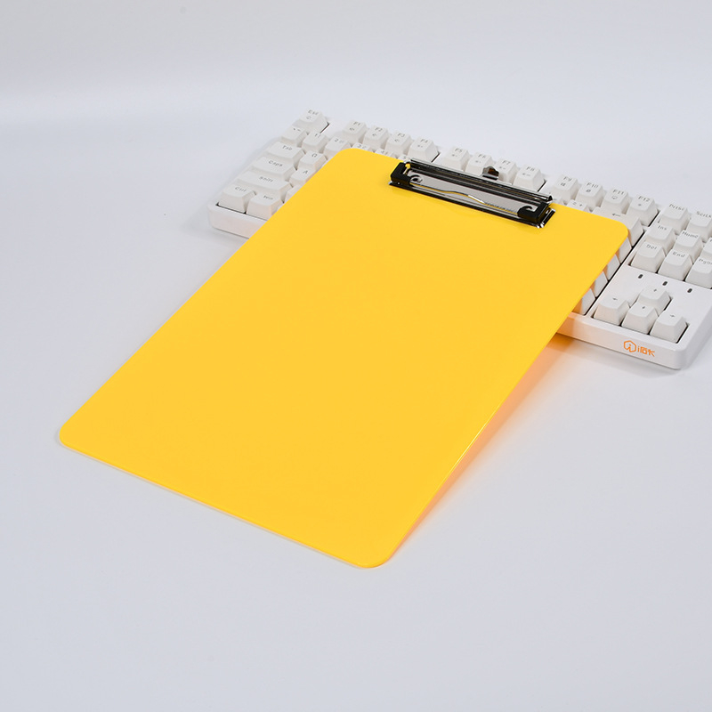 Dosar A4 din plastic cu clemă pentru scris, culoare solidă, organizator de fișiere pentru birou și școală