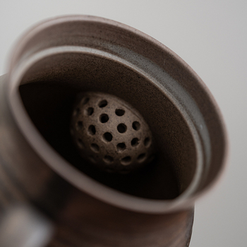 Ceainic ceramic cu glazură aurie, stil Zen, cu filtru cu bilă, set de ceai kung fu, recipient unic