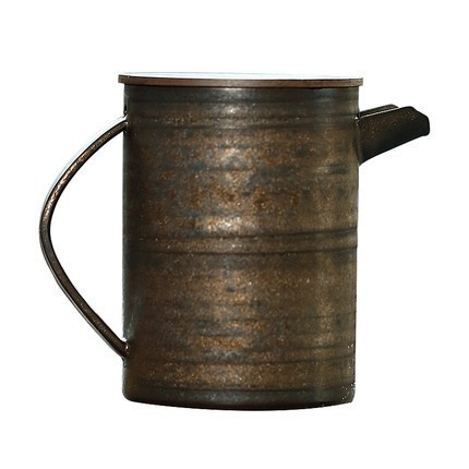 Ceainic ceramic cu glazură aurie, stil Zen, cu filtru cu bilă, set de ceai kung fu, recipient unic