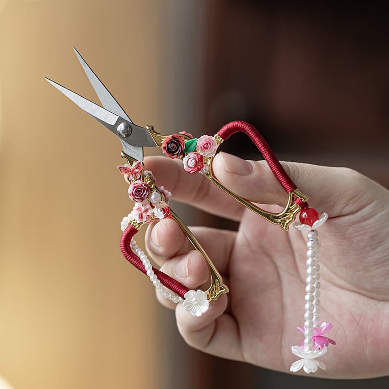 Foarfece de ceai cu mână în formă de fluture, pentru pliculețe de ceai, accesorii pentru ceremonia ceaiului, artă Zen a ceaiului, cuțit ceai retro