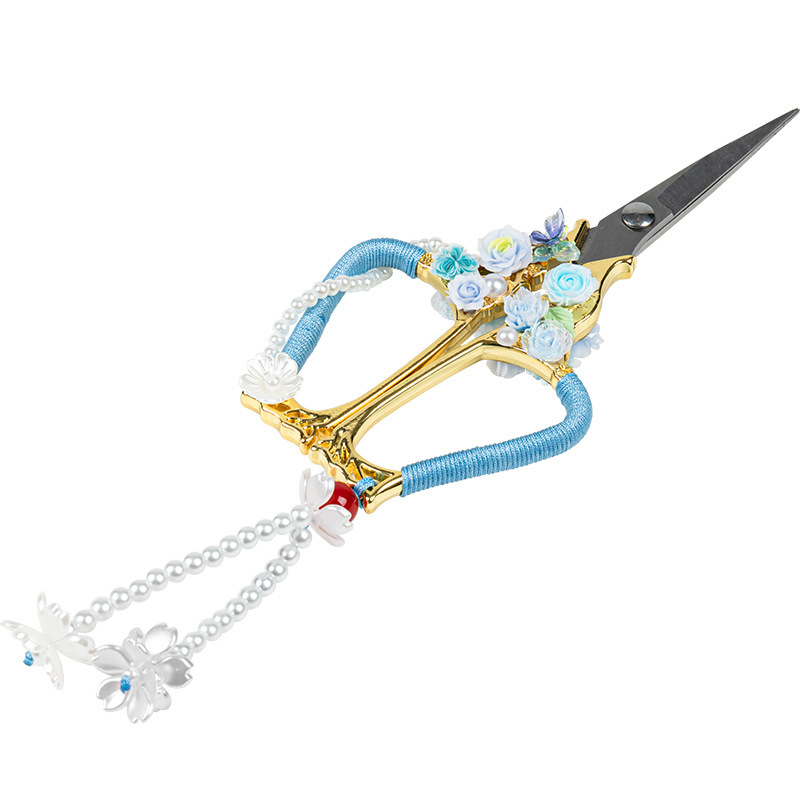 Foarfece de ceai cu mână în formă de fluture, pentru pliculețe de ceai, accesorii pentru ceremonia ceaiului, artă Zen a ceaiului, cuțit ceai retro