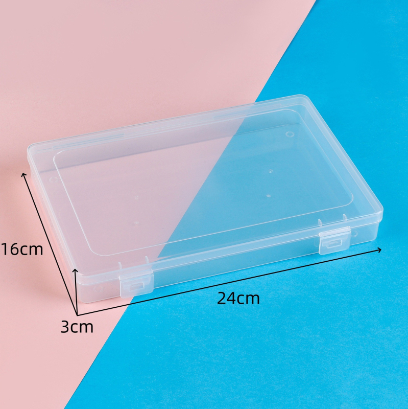 Cutie transparentă pentru fișiere A4, din plastic, capacitate mare (18 L), organizator de birou
