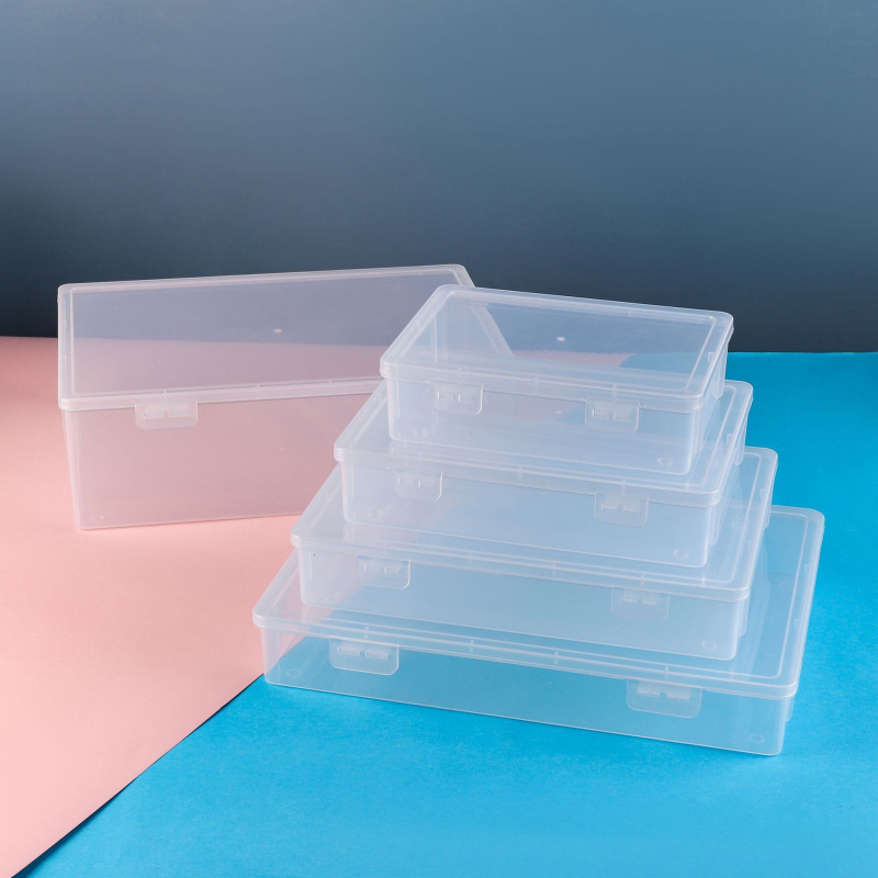 Cutie transparentă pentru fișiere A4, din plastic, capacitate mare (18 L), organizator de birou