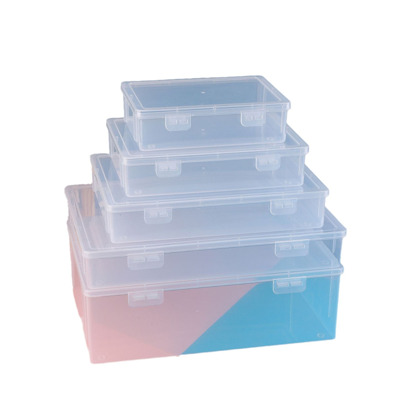 Cutie transparentă pentru fișiere A4, din plastic, capacitate mare (18 L), organizator de birou