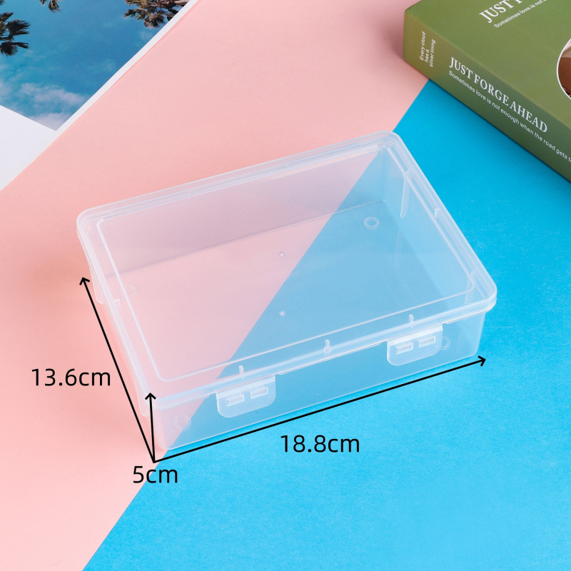 Cutie transparentă pentru fișiere A4, din plastic, capacitate mare (18 L), organizator de birou