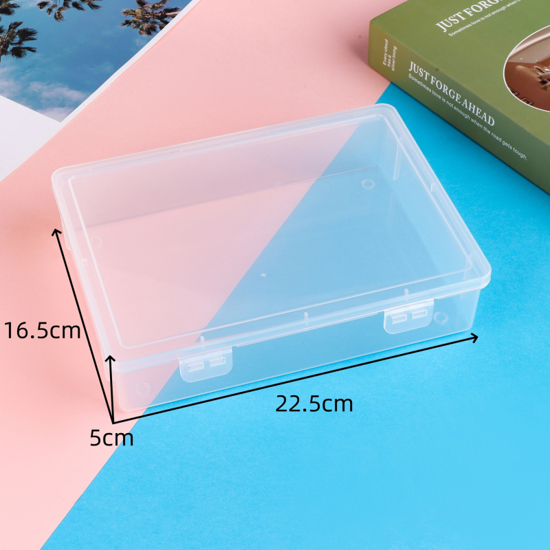 Cutie transparentă pentru fișiere A4, din plastic, capacitate mare (18 L), organizator de birou