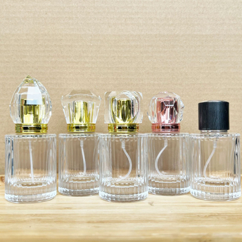 30 ml-es üveg parfümös flakon szórófejjel – üres kozmetikai csomagolás, bayonet sapka, több stílus (6-10 variánsok)