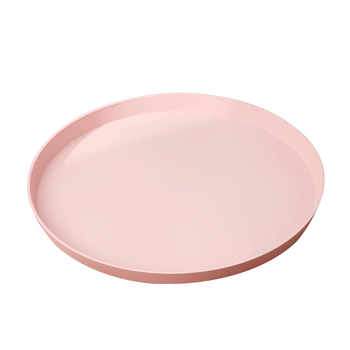 Tavă circulară din plastic, în stil nordic, pentru fructe, bomboane și fructe uscate; tavă de servire pentru ceai, pentru living, hotel sau restaurant; compatibilă cu microunde; personalizabilă