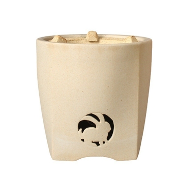 Set ceramic din lut alb, rezistent la căldură, pentru sobă cu cărbune, stil japonez, mâner lateral, glazură kiln