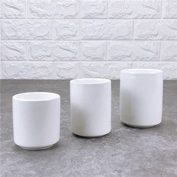 ceașcă de ceai din ceramică albă, stil chinezesc, design simplu