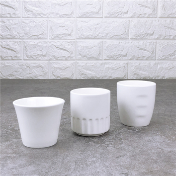 ceașcă de ceai din ceramică albă, stil chinezesc, design simplu