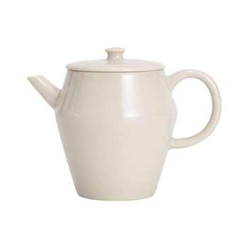 Ceainic ceramic cu glazură din cenușă de plante, fabricat manual, design minimalist pentru uz casnic