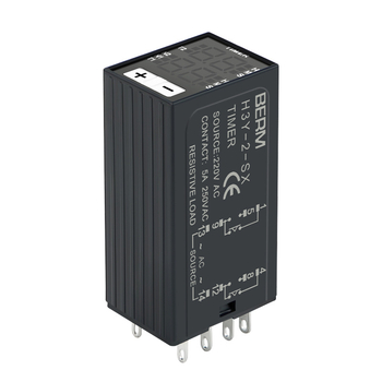 Releu temporizator H3Y-2/H3Y-4 cu afișaj digital, temporizare ciclică, 24V/220V