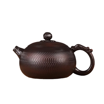 468 ml kézzel készített lila agyag teáskanna, Kung Fu tea készlet, nagy kapacitás