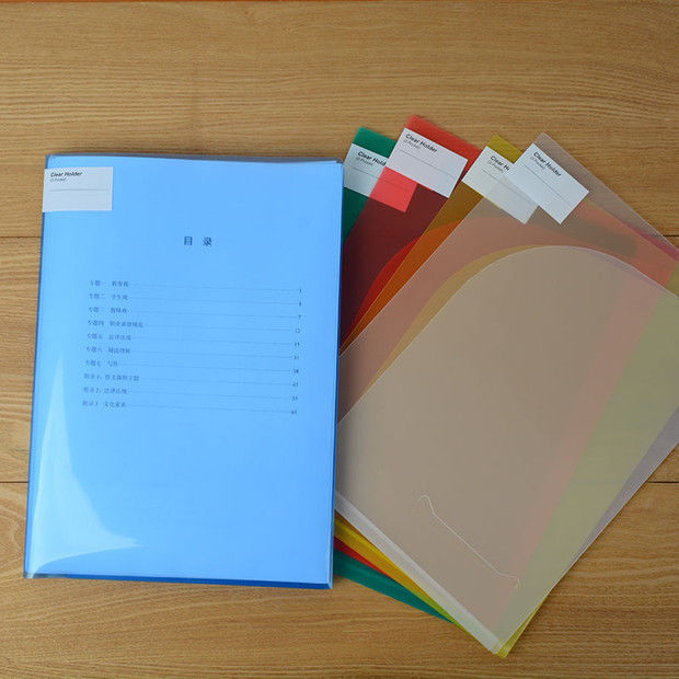 Mapă A4/A3 cu buzunare dublu față, capac transparent, clips în formă de L pentru două pagini, set de documente