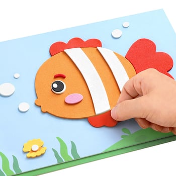 Set de autocolante EVA 3D pentru copii – temă Prințesa, kit DIY educațional cu autocolante