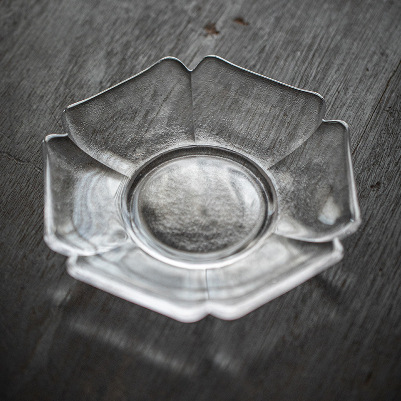 Moji set ceramic în stil vintage pentru ceremonia Gongfu: bază pentru ceainic, suporturi pentru ceai, suporturi pentru cești și suport din sticlă pentru infuzare uscată