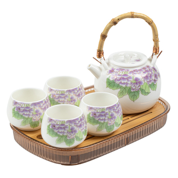 Ceainic mare din porțelan Jad de lapte, set Gongfu de ceai pentru 2–4 persoane