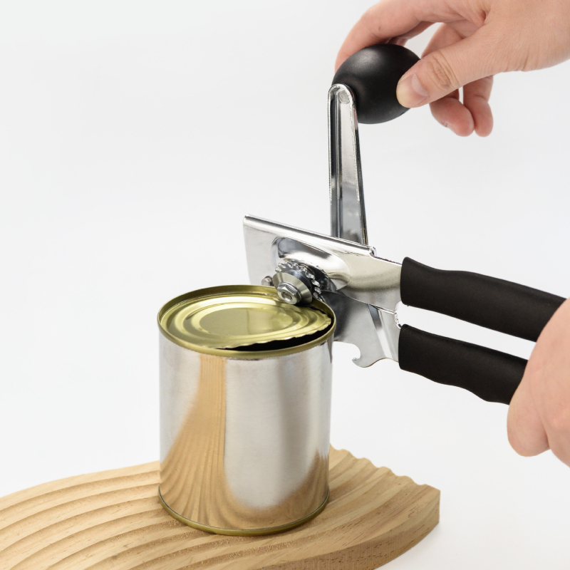 Deschizător de conserve din oțel inoxidabil, multifuncțional, cu deschizător de sticle manual, ustensilă de bucătărie