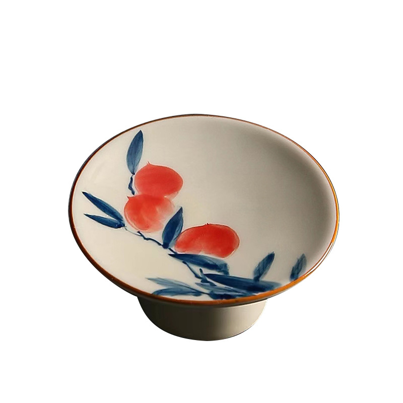Set ceramic pentru ceremonie de ceai în stil chinezesc vintage, cu suport pentru capac, bol cu capac și accesorii Kung Fu Tea
