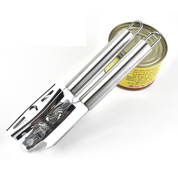 Deschizător multifuncțional din oțel inoxidabil, cu cuțit și deschizător de sticle, instrument de bucătărie, 22.2 × 5.5 cm