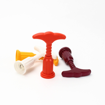 Deschizător de sticle pentru vin roșu, din plastic, portabil, cu imprimare de logo