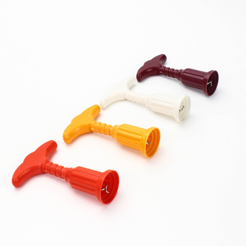Deschizător de sticle pentru vin roșu, din plastic, portabil, cu imprimare de logo